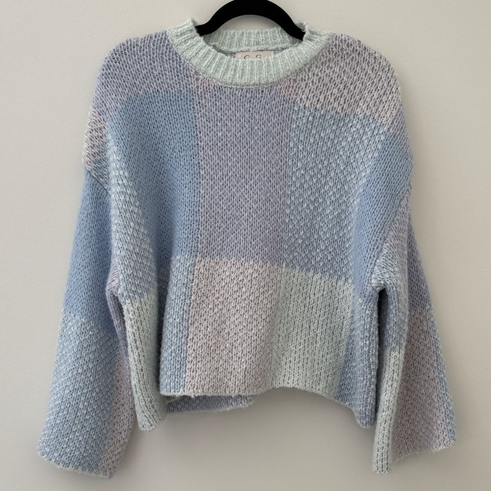 Jessica Simpson Cropped Oversized Sweater